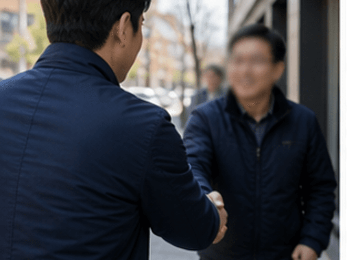 지역 현장에서 주민과 만나는 현직 의원 주민소통 샘플 사진