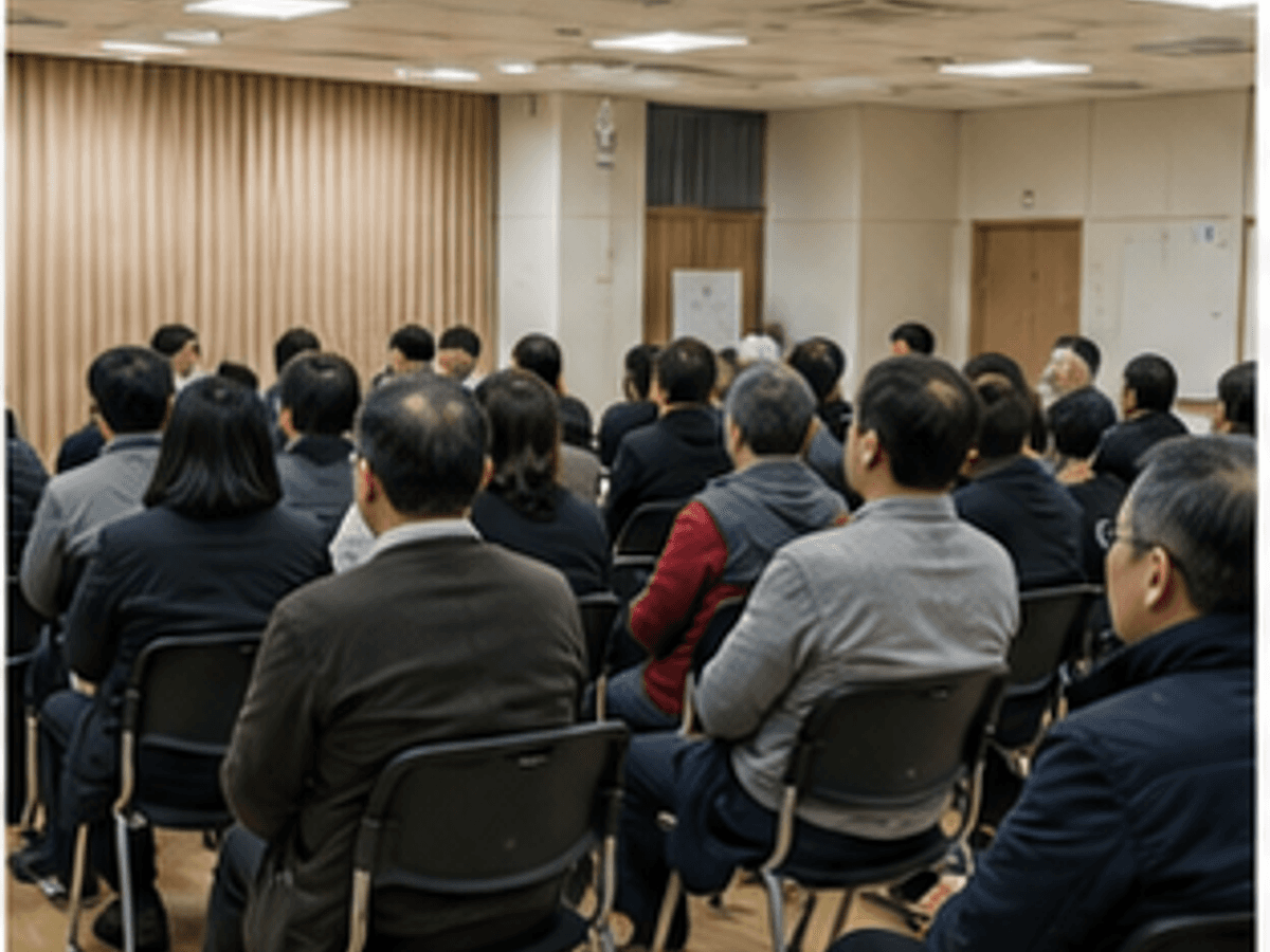 주민 간담회 정치인 활동 샘플 사진